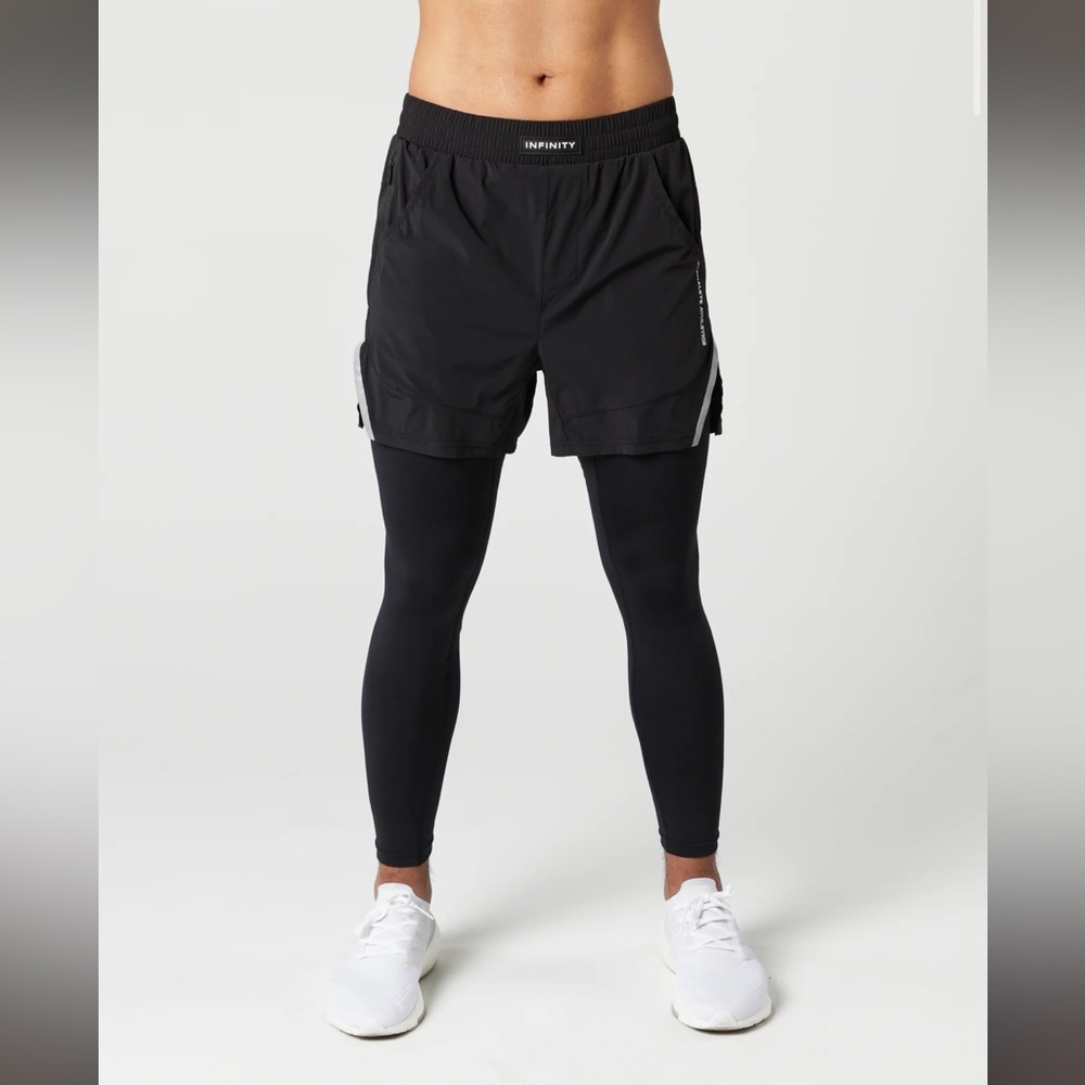 Alphalete Men’s Infinity 2-in-1 Speed Short 5.5” - Black - NWT